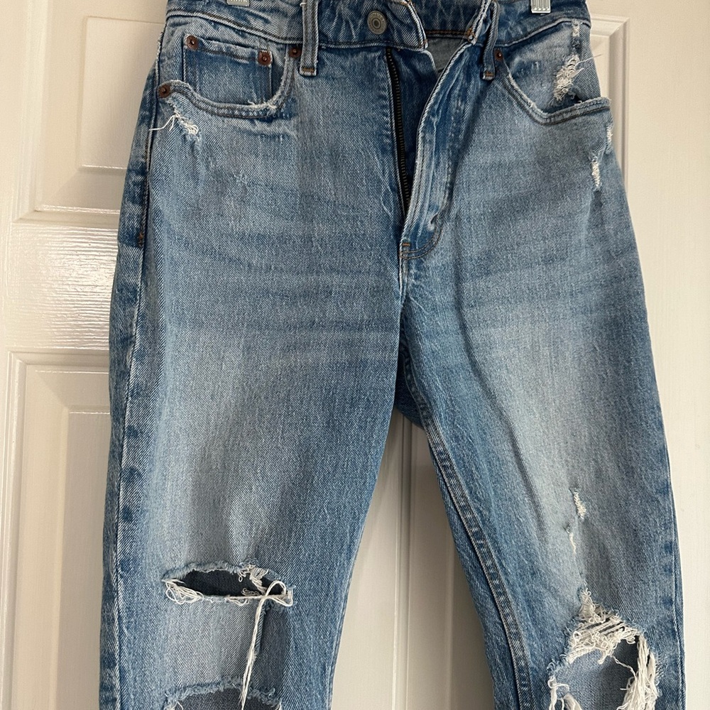 Abercrombie & Fitch curve love “the skinny high rise” distressed - Picture 5 of 5